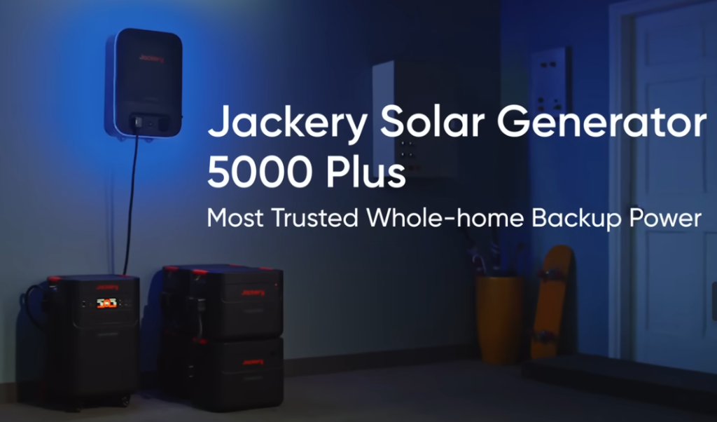 Jackery Solar Generator 5000 Plus Whole-home Backup Power